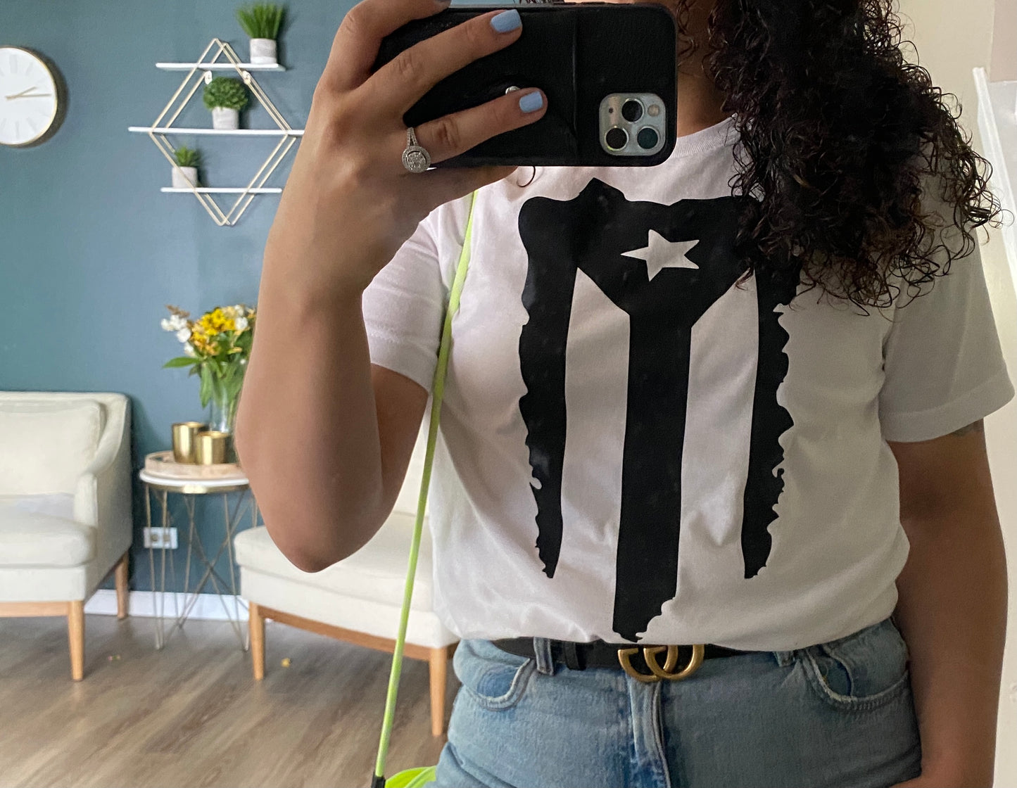 White Puerto Rico Resistance Tee